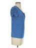 J. Peterman Blue Short Sleeve Top Size 4 - photo 4