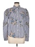Veronica Beard 100% Cotton Floral Blue Long Sleeve Blouse Size 6 - photo 1