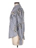 Veronica Beard 100% Cotton Floral Blue Long Sleeve Blouse Size 6 - photo 5