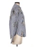Veronica Beard 100% Cotton Floral Blue Long Sleeve Blouse Size 6 - photo 4