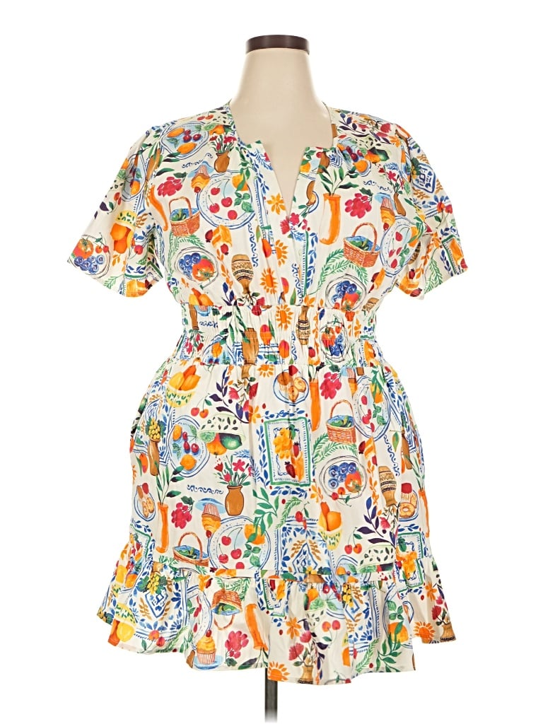 Pre-owned Aqua Casual Dress In White