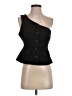 Zara 100% Polyester Black Sleeveless Blouse Size S - photo 1