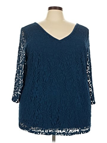Lane Bryant 3/4 Sleeve Top (view 1)