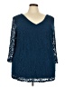 Lane Bryant Blue 3/4 Sleeve Top Size 26 - 28 Plus - photo 1