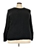 Valerie Stevens 100% Cotton Black Pullover Sweater Size 2X - photo 1