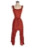 Miss Selfridge Polka Dots Red Brown Jumpsuit Size 2 - photo 1