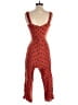 Miss Selfridge Polka Dots Red Brown Jumpsuit Size 2 - photo 2