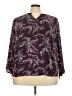 Fun2Fun 100% Polyester Burgundy 3/4 Sleeve Blouse Size 3X - photo 1