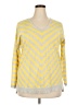 Lane Bryant Chevron-herringbone Yellow Pullover Sweater Size 18 - 20 Plus - photo 1