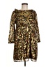 Sézane Print Brown Cocktail Dress Size EU (FR) 38 / US 6 - photo 1