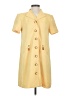 Kasper A.S.L. 100% Polyester Yellow Casual Dress Size 2 (petite) - photo 1
