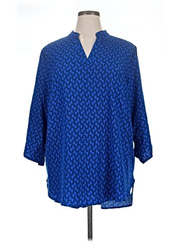 Shein Curve 3/4 Sleeve Blouse (view 1)
