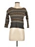 Peruvian Connection 100% Alpaca Chevron-herringbone Gray Wool Pullover Sweater Size M - photo 1