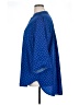 Shein Curve 100% Polyester Blue 3/4 Sleeve Blouse Size 16 Plus (2) - photo 5