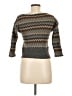 Peruvian Connection 100% Alpaca Chevron-herringbone Gray Wool Pullover Sweater Size M - photo 2