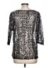 Alex Marie Silver 3/4 Sleeve Top Size L - photo 2