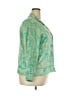 J.Crew Collection 100% Polyester Green 3/4 Sleeve Blouse Size XXL - photo 4