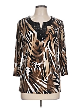 Jm Collection 3/4 Sleeve Blouse