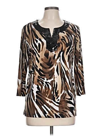 JM Collection 3/4 Sleeve Blouse (view 1)