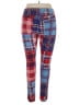 Lularoe Plaid Blue Leggings Size 1X (Tall & Curvy) - photo 2