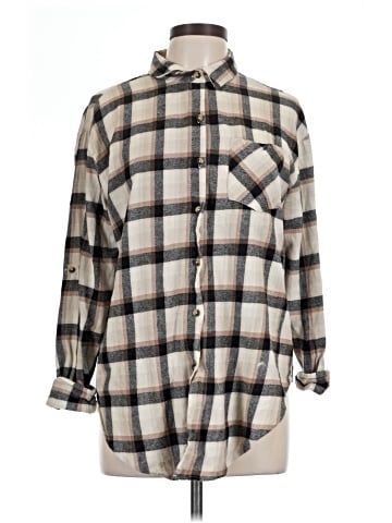 Love Notes Long Sleeve Button-Down Shirt (view 1)
