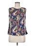 Talbots Blue Sleeveless Blouse Size 8 Petite - photo 1
