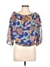 Veronica M. 100% Polyester Blue Long Sleeve Blouse Size M - photo 1