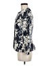 Teri Jon by Rickie Freeman 100% Silk Floral Blue Silk Blazer Size 8 - photo 5