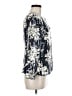 Teri Jon by Rickie Freeman 100% Silk Floral Blue Silk Blazer Size 8 - photo 4