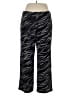 JM Collection Animal Print Black Casual Pants Size XL - photo 1