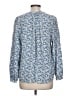 Boden 100% Viscose Blue Long Sleeve Blouse Size 12 - photo 2