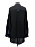 Zoa 100% Polyester Color Block Black Long Sleeve Blouse Size XS - photo 2