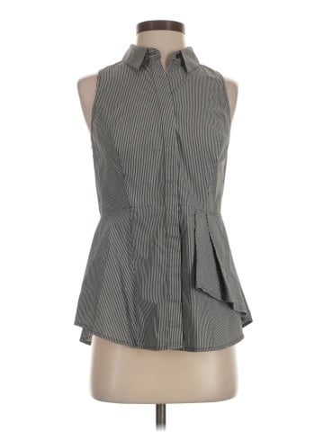 White House Black Market Sleeveless Button-Down Shirt (view 1)