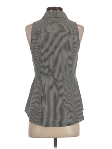 White House Black Market Sleeveless Button-Down Shirt (view 2)
