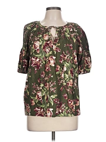 Style&Co Short Sleeve Blouse (view 1)