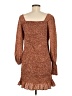 She + Sky 100% Polyester Brown Casual Dress Size M - photo 2