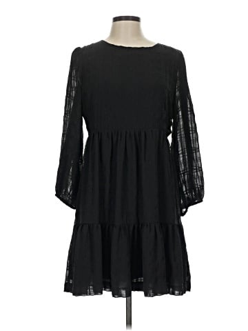 Madewell Puff-Sleeve Ruffle-Hem Mini Dress (view 1)