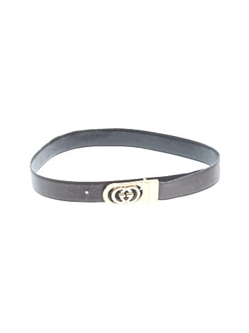 Gucci Vintage Leather GG-Buckle Belt (view 1)