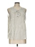 Rafaella Silver Sleeveless Blouse Size L - photo 1