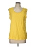 Talbots 100% Cotton Yellow Sleeveless Top Size L - photo 1