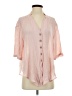 Guess 100% Rayon Pink 3/4 Sleeve Blouse Size S - photo 1