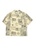 Zara Print Yellow Short Sleeve Button-Down Shirt Size 8 - 9 - photo 1