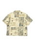 Zara Print Yellow Short Sleeve Button-Down Shirt Size 8 - 9 - photo 2
