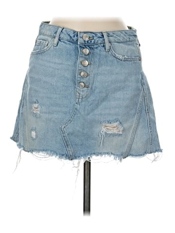We the Free Denim Skirt (view 1)