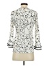 Karl Lagerfeld Paris Ivory 3/4 Sleeve Blouse Size XS - photo 2