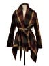 Chicwish Plaid Brown Wool Coat Size M - photo 1