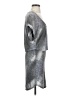 Splendid Metallic Silver Cocktail Dress Size S - photo 4