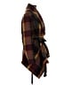 Chicwish Plaid Brown Wool Coat Size M - photo 4