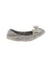 Miu Miu Metallic Silver Leather Flats Size EU 39 1/2 - photo 1