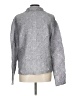 Pleats Collection Metallic Silver Long Sleeve Blouse Size L (estimated) - photo 2